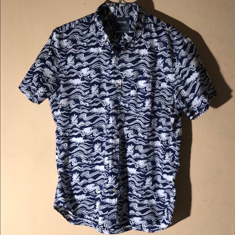 BONOBOS Slim fit. Waves print.